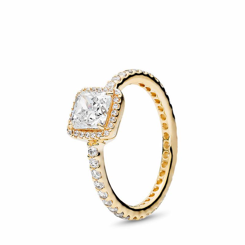 Pandora Timeless Elegance Promise Ring NZ, 14k Gold (456817-ORN)